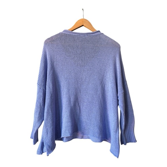 Wooden Ships V Neck slouchy Cotton Knit Sweater Size S/M - Picture 6 of 9